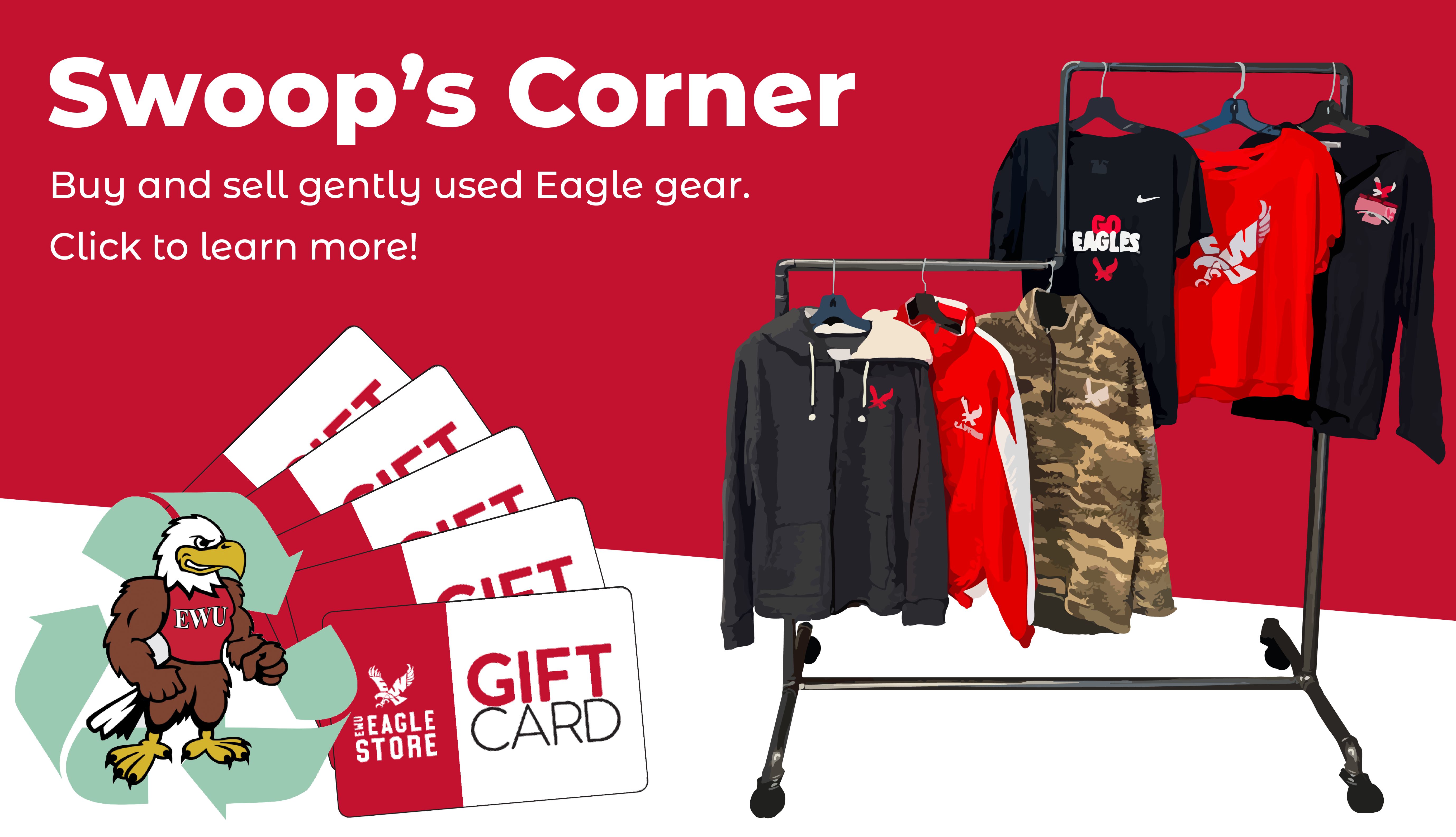 Swoop's Corner. Buy and sell gently used Eagles gear. Click to learn more!